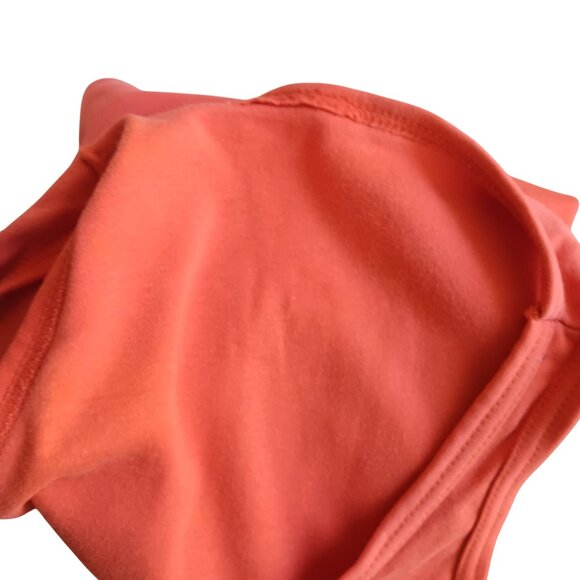 Women's S/M Single Stitch Vintage Orange Sleeveless Scoop Neck Tank Top 1960's - Picture 6 of 6